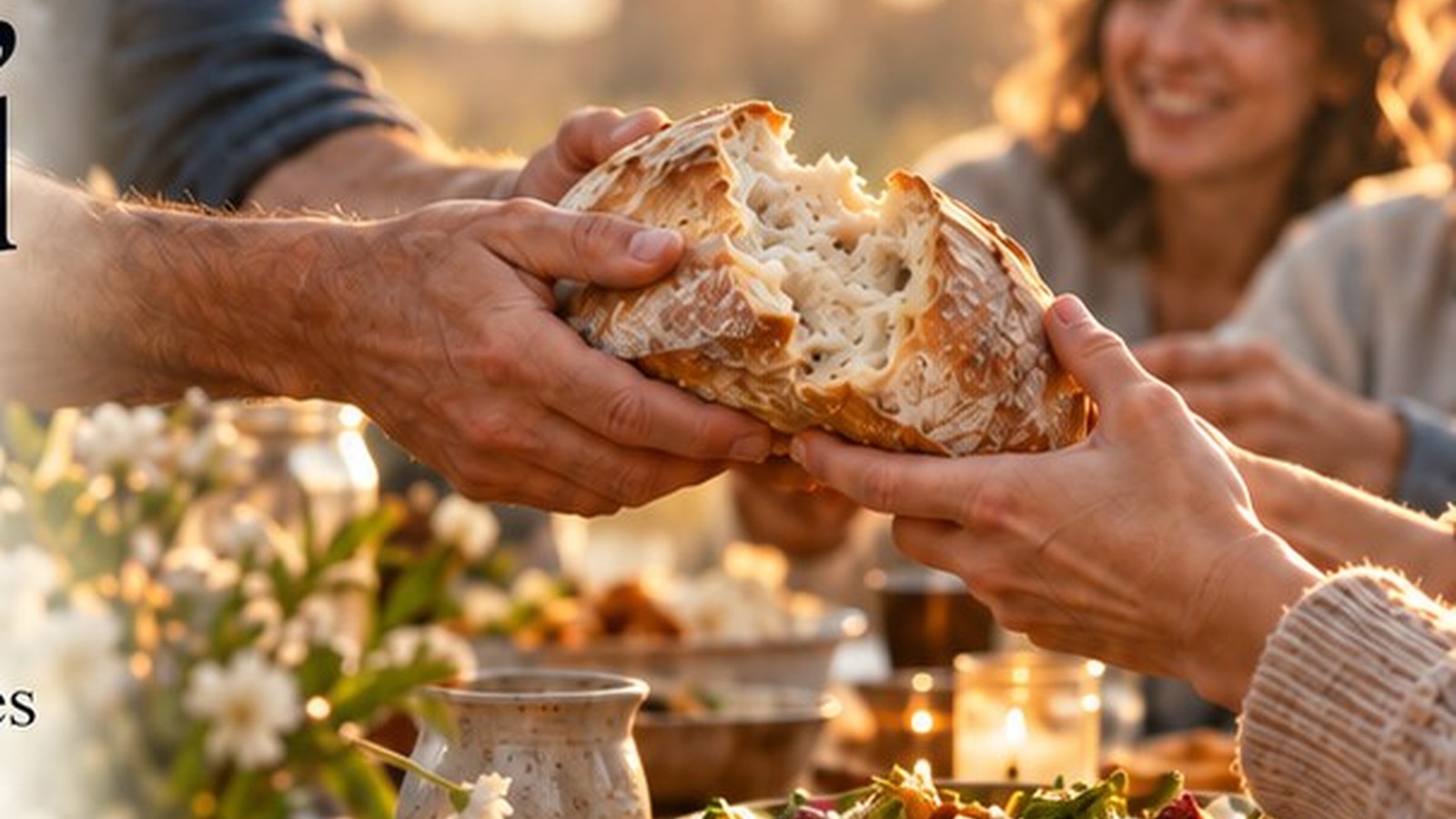 Open hands holding small seeds in warm natural light